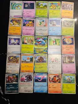 Pokemon 25 Card Bulk Lot | 5 Holo + 20 Common - Authentic TCG Collection (233) - Image 1