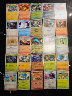 Pokemon 25 Card Bulk Lot | 5 Holo + 20 Common - Authentic TCG Collection (228) - Image 1