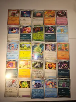 Pokemon 25 Card Bulk Lot | 5 Holo + 20 Common - Authentic TCG Collection (239) - Image 1