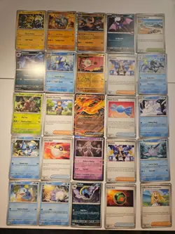 Pokemon 25 Card Bulk Lot | 5 Holo + 20 Common - Authentic TCG Collection (246) - Image 1