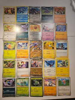Pokemon 25 Card Bulk Lot | 5 Holo + 20 Common - Authentic TCG Collection (245) - Image 1