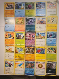 Pokemon 25 Card Bulk Lot | 5 Holo + 20 Common - Authentic TCG Collection (242) - Image 1