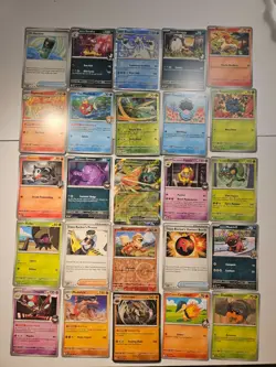 Pokemon 25 Card Bulk Lot | 5 Holo + 20 Common - Authentic TCG Collection (248) - Image 1