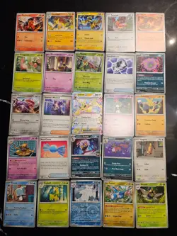 Pokemon 25 Card Bulk Lot | 5 Holo + 20 Common - Authentic TCG Collection (231) - Image 1