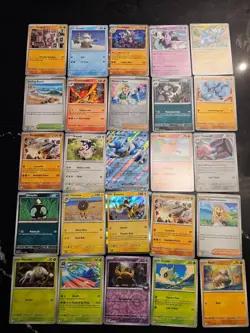 Pokemon 25 Card Bulk Lot | 5 Holo + 20 Common - Authentic TCG Collection (229) - Image 1