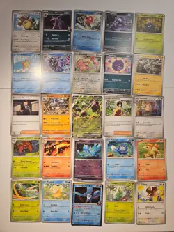 Pokemon 25 Card Bulk Lot | 5 Holo + 20 Common - Authentic TCG Collection (250) - Image 1