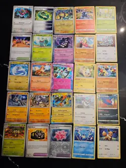 Pokemon 25 Card Bulk Lot | 5 Holo + 20 Common - Authentic TCG Collection (238) - Image 1