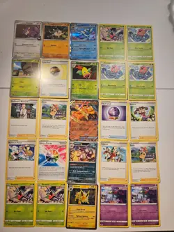 Pokemon 25 Card Bulk Lot | 5 Holo + 20 Common - Authentic TCG Collection (240) - Image 1