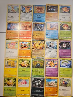 Pokemon 25 Card Bulk Lot | 5 Holo + 20 Common - Authentic TCG Collection (243) - Image 1