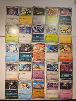 Pokemon 25 Card Bulk Lot | 5 Holo + 20 Common - Authentic TCG Collection (249) - Image 1