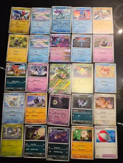 Pokemon 25 Card Bulk Lot | 5 Holo + 20 Common - Authentic TCG Collection (208) - Image 1