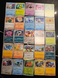 Pokemon 25 Card Bulk Lot | 5 Holo + 20 Common - Authentic TCG Collection (212) - Image 1