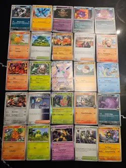 Pokemon 25 Card Bulk Lot | 5 Holo + 20 Common - Authentic TCG Collection (204) - Image 1