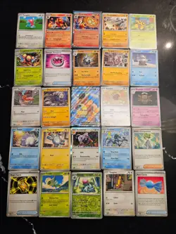 Pokemon 25 Card Bulk Lot | 5 Holo + 20 Common - Authentic TCG Collection (211) - Image 1