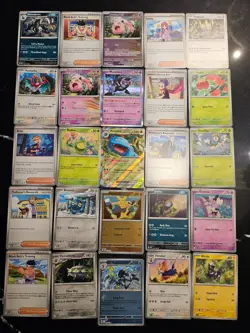 Pokemon 25 Card Bulk Lot | 5 Holo + 20 Common - Authentic TCG Collection (206) - Image 1