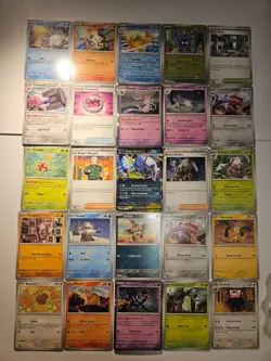 Pokemon 25 Card Bulk Lot | 5 Holo + 20 Common - Authentic TCG Collection (291) - Image 1