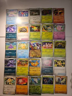 Pokemon 25 Card Bulk Lot | 5 Holo + 20 Common - Authentic TCG Collection (289) - Image 1