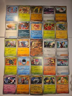 Pokemon 25 Card Bulk Lot | 5 Holo + 20 Common - Authentic TCG Collection (294) - Image 1