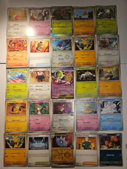 Pokemon 25 Card Bulk Lot | 5 Holo + 20 Common - Authentic TCG Collection (290) - Image 1