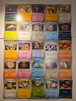 Pokemon 25 Card Bulk Lot | 5 Holo + 20 Common - Authentic TCG Collection (292) - Image 1