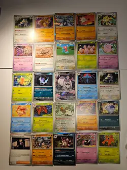 Pokemon 25 Card Bulk Lot | 5 Holo + 20 Common - Authentic TCG Collection (286) - Image 1