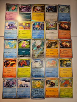 Pokemon 25 Card Bulk Lot | 5 Holo + 20 Common - Authentic TCG Collection (284) - Image 1