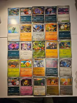 Pokemon 25 Card Bulk Lot | 5 Holo + 20 Common - Authentic TCG Collection (298) - Image 1