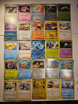 Pokemon 25 Card Bulk Lot | 5 Holo + 20 Common - Authentic TCG Collection (299) - Image 1