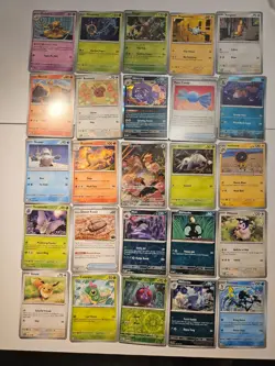 Pokemon 25 Card Bulk Lot | 5 Holo + 20 Common - Authentic TCG Collection (252) - Image 1