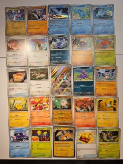 Pokemon 25 Card Bulk Lot | 5 Holo + 20 Common - Authentic TCG Collection (251) - Image 1