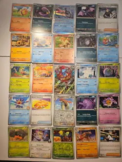 Pokemon 25 Card Bulk Lot | 5 Holo + 20 Common - Authentic TCG Collection (256) - Image 1