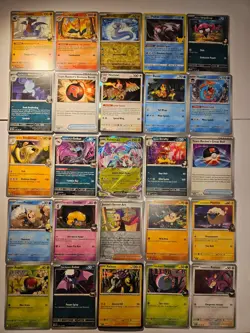 Pokemon 25 Card Bulk Lot | 5 Holo + 20 Common - Authentic TCG Collection (296) - Image 1