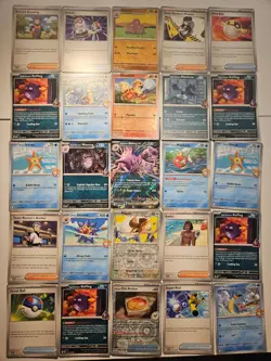 Pokemon 25 Card Bulk Lot | 5 Holo + 20 Common - Authentic TCG Collection (261) - Image 1