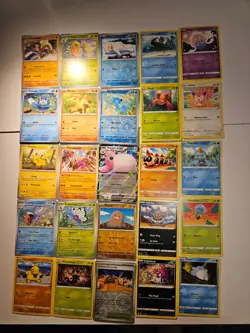 Pokemon 25 Card Bulk Lot | 5 Holo + 20 Common - Authentic TCG Collection (275) - Image 1
