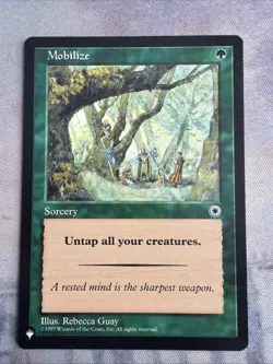 1x Mobilize- NM- The List Reprints- Mtg Magic The Gathering- Free Shipping - Image 1