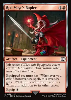 MTG Red Mage's Rapier - Foil NM-Mint Final Fantasy - Image 1