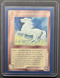 Mint Rare SHADOWFAX Middle Earth CCG Card NM Unlimited ￼ - Image 1