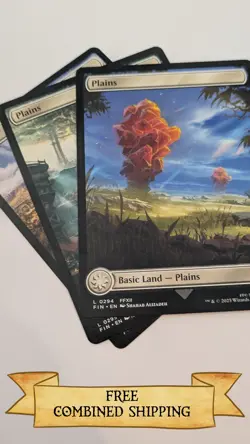 Magic The Gathering: 3x Final Fantasy Full Art Plains - Image 1
