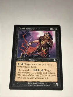Magic the Gathering Cabal Torturer Card - Image 2