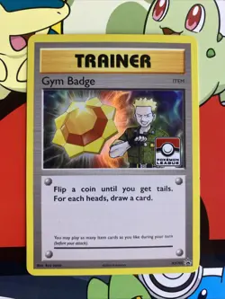 Gym Badge Lt. Surge - XY205 Black Star Promo Card (Pokemon) Holo LP+ - Image 1