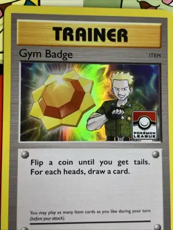 Gym Badge Lt. Surge - XY205 Black Star Promo Card (Pokemon) Holo LP+ - Image 3