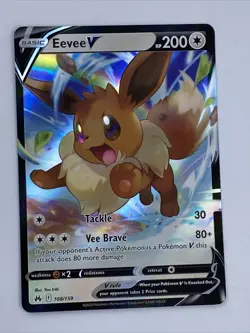 Pokemon TCG Eevee V Sword & Shield - Crown Zenith 108/159 Holo Ultra Rare - Image 3