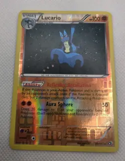Pokemon TCG Lucario Legendary Treasures 80/113 Reverse Holo Holo Rare - Image 1