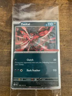 Pokemon Mega Evolution #088/132 Yveltal Gamestop Holo Promo RARE sealed - Image 1