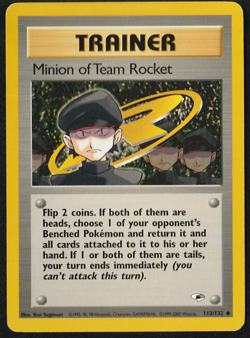 Minion of Team Rocket 113/132 - Pokemon Gym Heroes Regular Set - Image 1