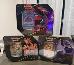 Pokemon TCG Crown Zenith Tins Moltres Articuno Zapdos Set of 3 FACTORY SEALED!! - Image 1