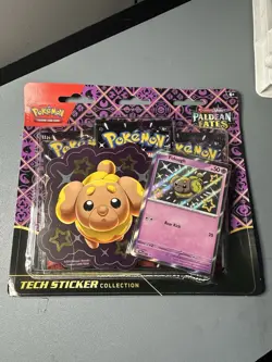 Pokemon S&V Paldean Fates Tech Sticker Collection - Shiny Fidough - SEALED - Image 1