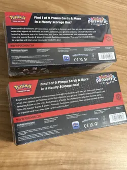 LOT OF 2 Pokemon TCG Scarlet & Violet Prismatic Evolutions Surprise Box SEALED - Image 4