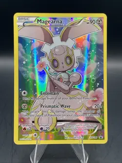 2017 Pokemon TCG Magearna XY186 NM Full Art Holo Black Star Promo XY Promo - Image 1