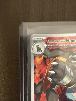 Pokemon TCG Team Rocket's Houndoom 191/182 Sv10 Destined Rivals IR Full Art Holo - Image 3